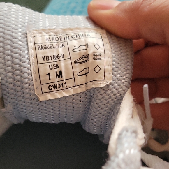 Dexter White and Blue Sneakers Athletic Style - Picture 7 of 9